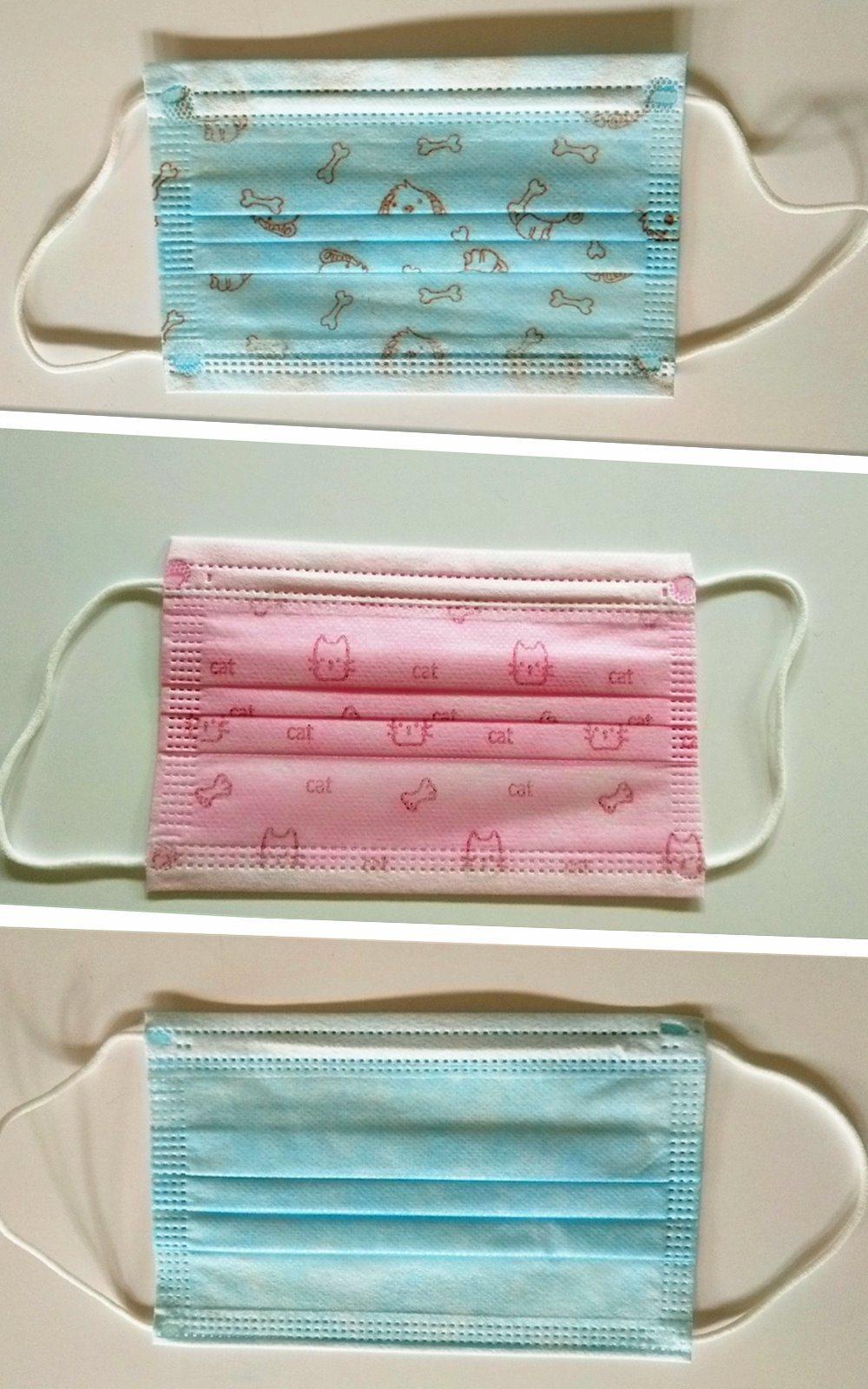 Kids Protective Face Mask High Quality Earloop 3ply Disposable Civil Kid Mask