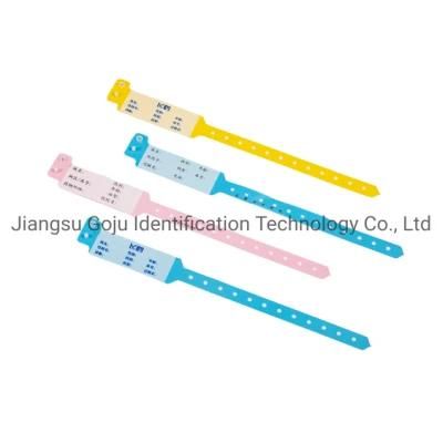 Disposable Medical Written on Waterproof ID Bracelet for Hospital