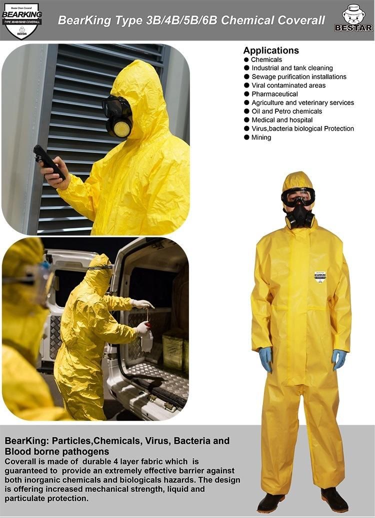 Anti-Virus Cat III Type 3b/4b/5b/6b Medcial Protective Coverall
