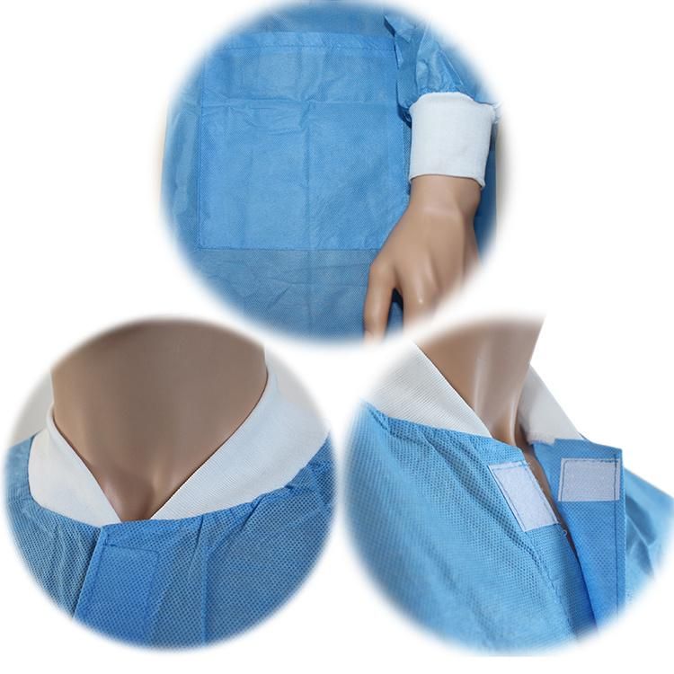 Disposable Nonwoven Lab Coat, SBPP Lab Coat, SMS Lab Coat