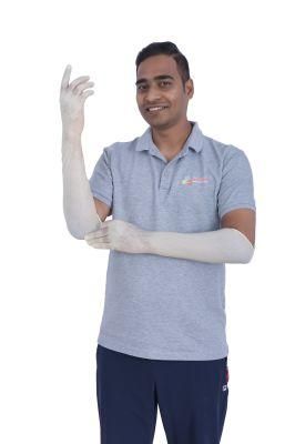 Disposable Gynaecology Latex Gloves with Powder Free Pouch Packing