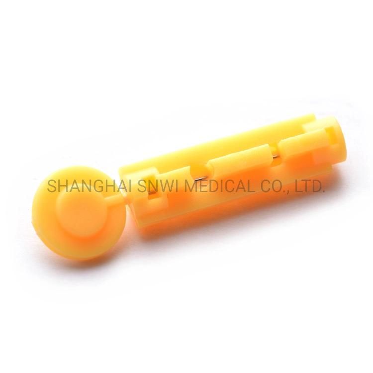 Medical Disposable Sterilie Twist Blood Lancet with Safety Cap and Tri-Bevel Nedle Tip