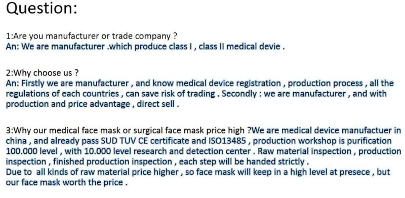 Liquid Resistance Surgical Face Mask