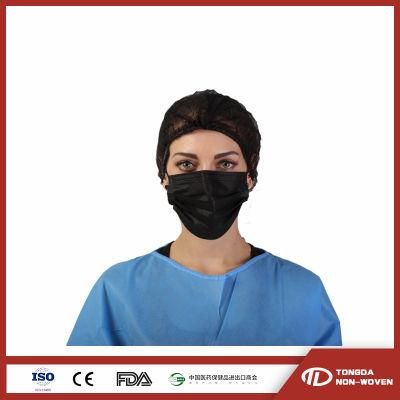 Black Surgical Face Mask Certified Medical Use Black Disposable Mask Black 3 Ply Protective Mask Face Black Facemask Black