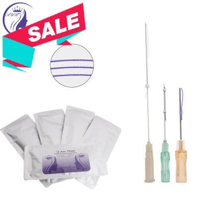 Collagen Suture Cosmetic Threads Lifting Needle Grade Cone Pdo for Face and Skin