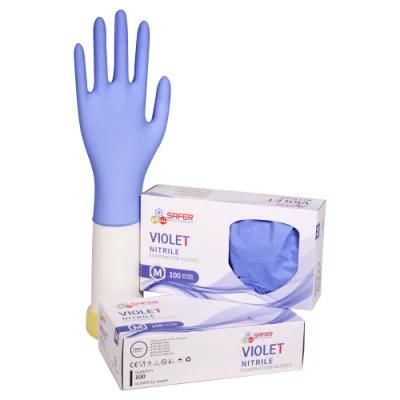 Nitrile Gloves Malaysia Powder Free Medical/Industry/Food Grade Violet