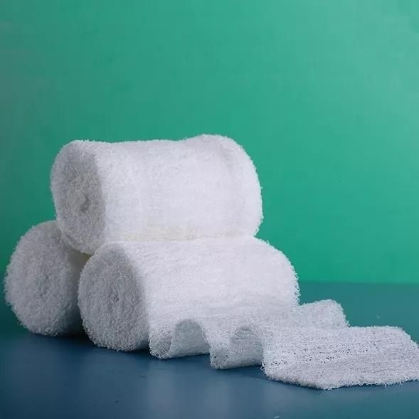 Super Soft Shin Color White Color Surgical Stretch Bandage Wrap with Clips