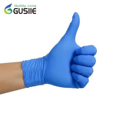 Disposable Medical Examination Black Nitrile Non-Sterile Large Gloves