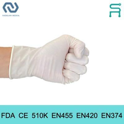 En455 510K Powder Free Disposable Latex Medical Examination Gloves