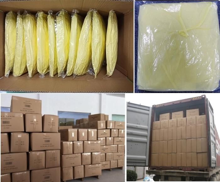 Manufacturer Wholesale Non Woven Personal Protective Red PP PE 40GSM Disposable Isolation Gowns En13795