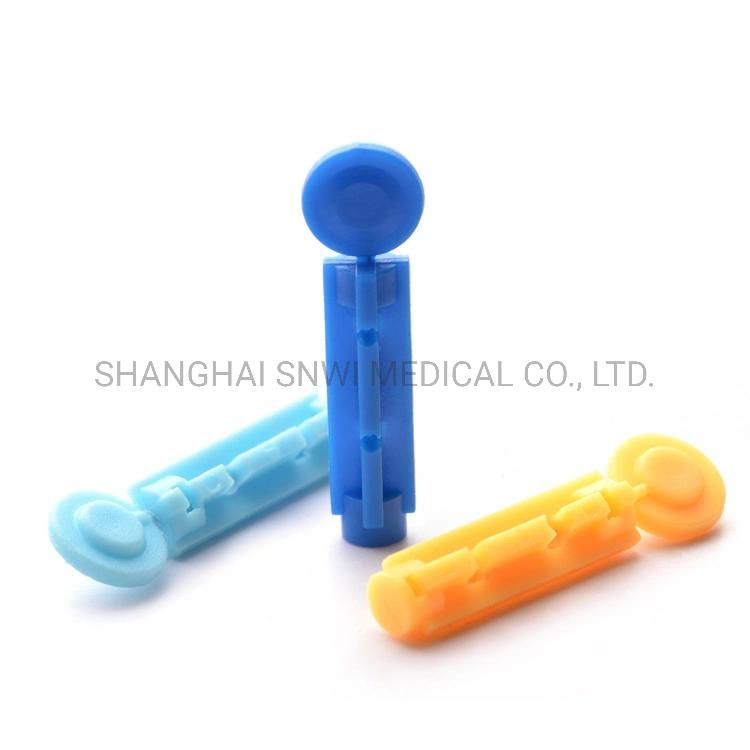 Medical Disposable Sterilie Twist Blood Lancet with Safety Cap and Tri-Bevel Nedle Tip