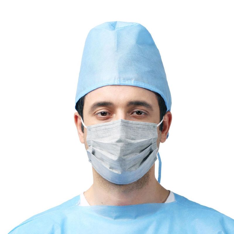 Disposable 4ply Face Mask High Disposable Carbon Non-Wovenface Mask in Stock Factory Hot Sale Active Carbon Fiber 17.5X9.5cm