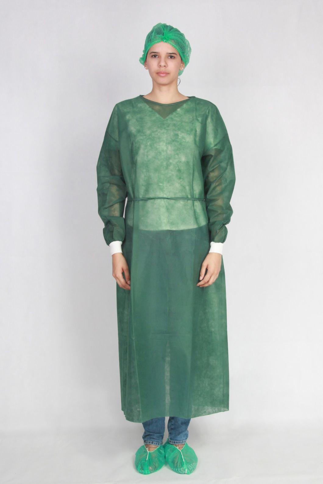 Disposable Isolation Gown Gowns, Blue Latex-Free, Perfect for Hospital Gowns