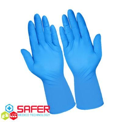 Disposable Examination Medical Blue Nitrile Gloves (3.5g, 9&quot;)