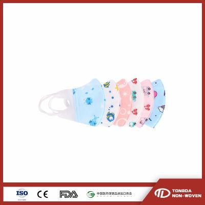 Disposable 3ply Non Woven En14683 Surgical 3D Fold Mask Flat Elastic