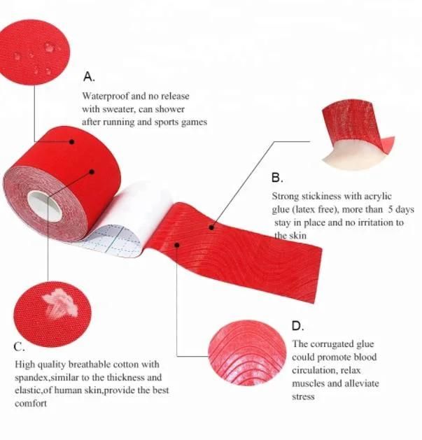 Athletic Sports Kt Tape Kinesiology Sports Tape for Men Knee Shoulder Elbow Ankle Neck Muscle