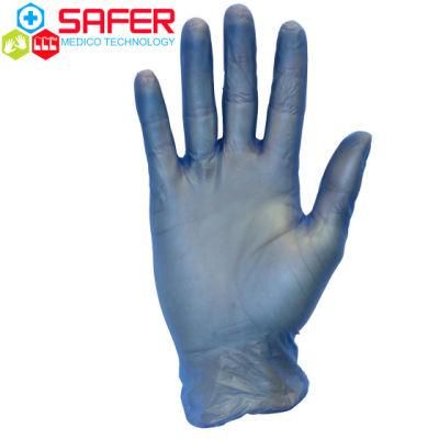 Disposable Blue Vinyl Gloves for Working