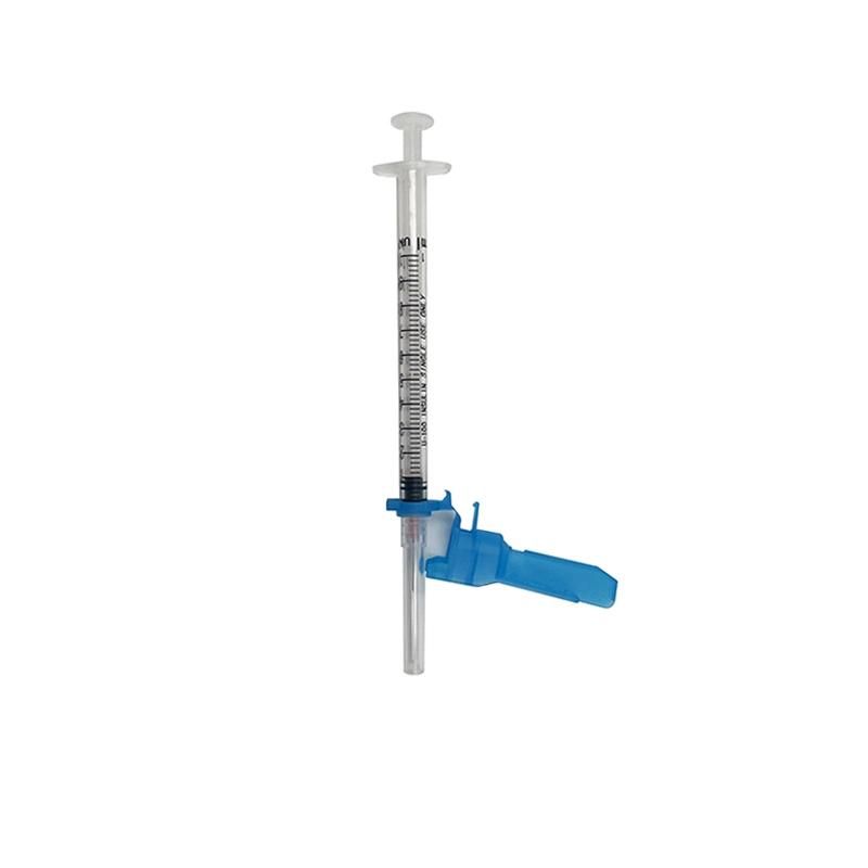 CE/FDA Approved Disposable Safety Insulin Syringe 50/101units