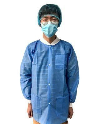 Sterile Reinforced Surgical Spunlace China 40GSM Isolation Disposable Hospital Gowns