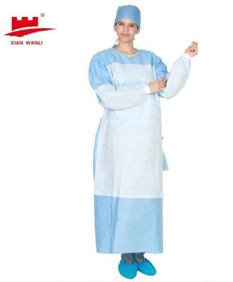 Unisex Individually Sealed AAMI Level 2 PP &amp; PE Isolation Gown
