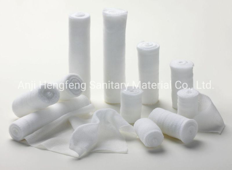 28g First Aid Bandage Elastic Bandage PBT/ Medical Elastic Gauze Conforming Bandage for Anji Hf