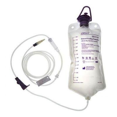 Disposable Transparent Gravity Feeding Bags 500ml for Patient Intestinal Feeding Bag 1000ml Enteral Nutrition Feeding Bag