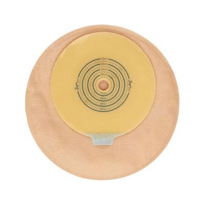 Round Shape Hydrocolloid Skin Barrier 57mm Ostomy Care Baseplate for Piece Colostomy Bag