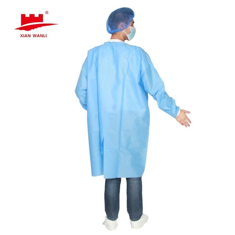 Cotton Polyester Summer Hospital Unisex Gender White Doctor Nurse Cotton Uniform Dress Smock Medical Surgical Lab Coat