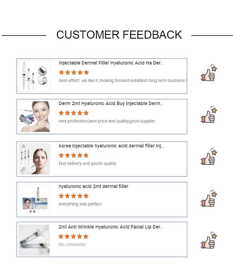 Hyaluronic Acid Filler Injection Injectable Dermal Filler 2ml Ha Filler Lip Breast Filler Hyaluronate