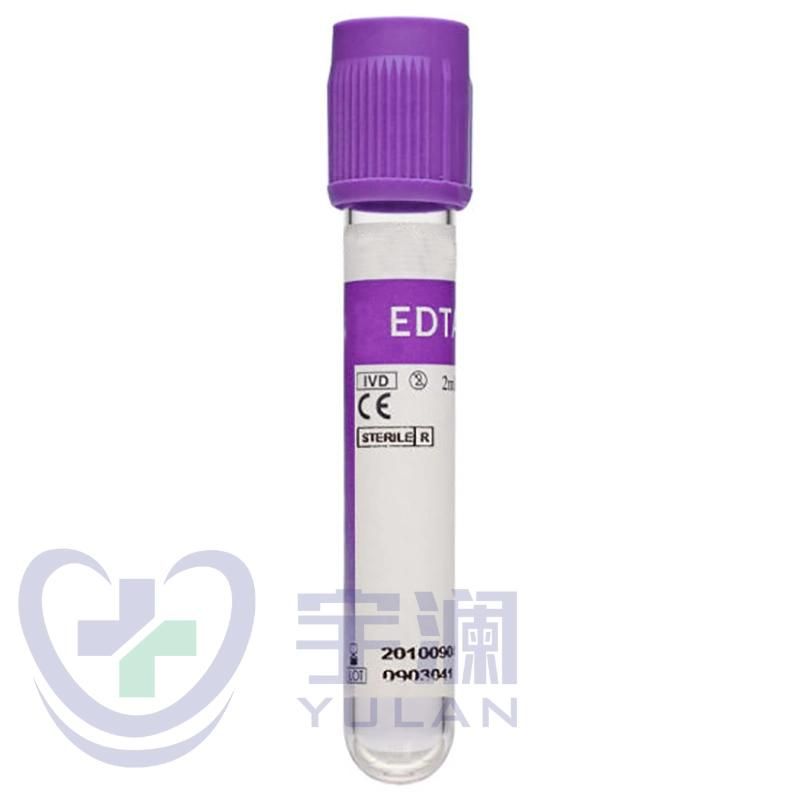 Pet K2 K3 EDTA Purple Cap Vacuum Blood Collection Tube