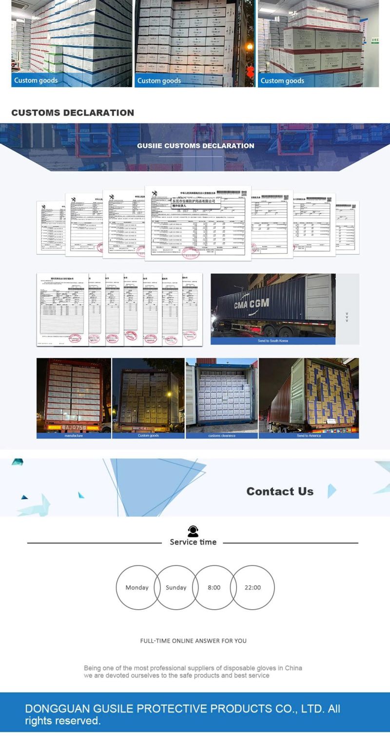 High Quality Wholesale Nitrile Materials Disposable Examination Nitrile Gloves