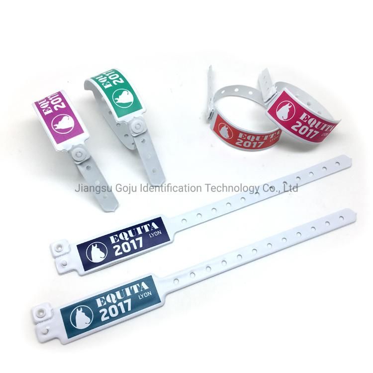 Factory Direct Sales High Quality Custom One Time Using Adjustable ID Band