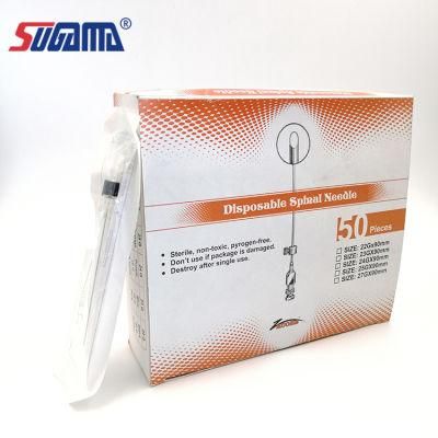 Needle Spinal Needles 26g 16g 18g 19g 20g 21g 22g 23G 24G 25g 26g 27g Disposable Medical Spinal Needle