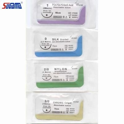 Medical Disposable Nylon Surgical Suture with Needles