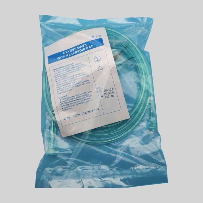 Disposable Medical Oxygen Mask with Different Sizes Tube for Adult/Children