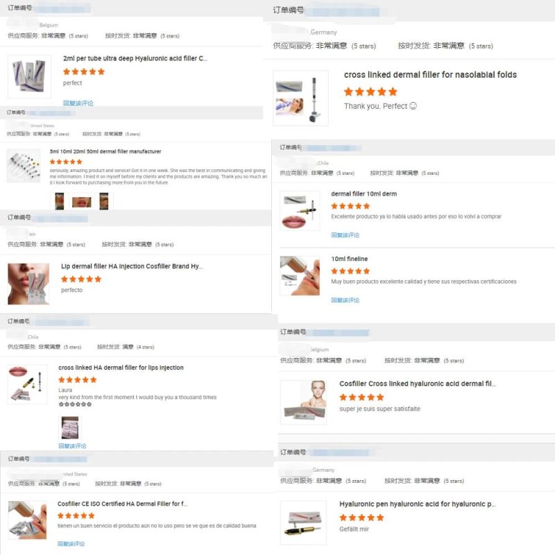 Cross Linked 20ml Injectable Breast Bigger Buttocks Enlargement Dermal Filler