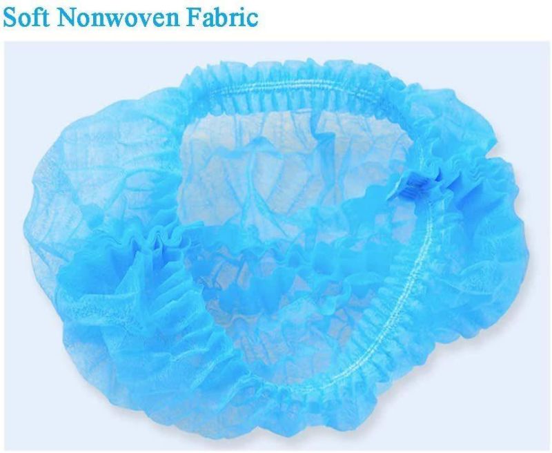 Disposable Non-Woven Hair Net Cap Mob Elastic Free Size