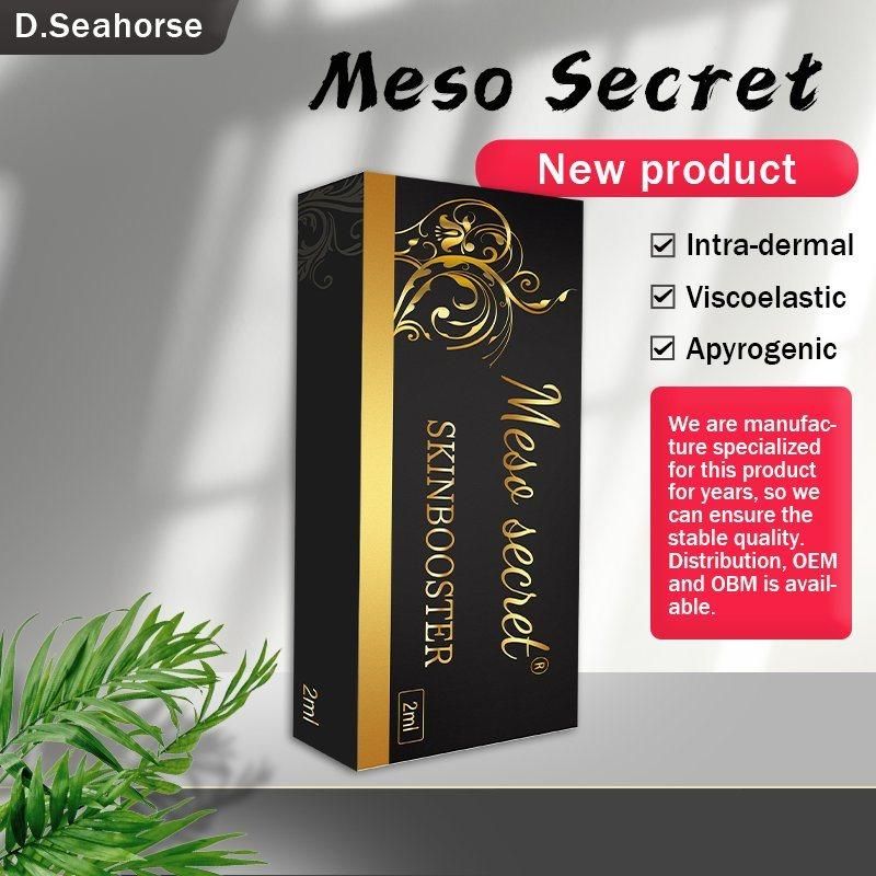 Mesotherapy Sterile Cross Linked Injectable Hyaluronic Acid Dermal Filler 1ml 2ml 5ml 10ml for Laugh Lines Lip Augmentation