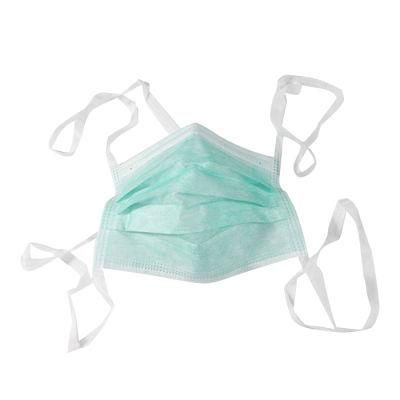 ASTM F-2100 Level 1 Disposable Medical Surgical Tie-on Face Mask with FDA 510K for USA