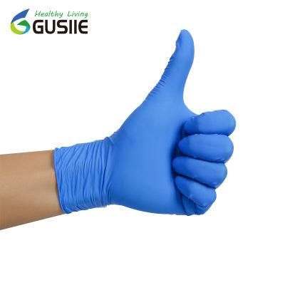 Manufacturers Wholesale Blue Disposable High Quality Examination Nitrile Gloves