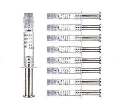 1ml Borosilicate Glass Syringe Metal Plunger with Anti-Leak Lure Lock Syringe for Oil Lab Syringes in Sterile Nest