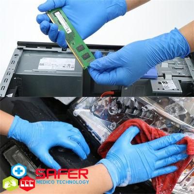 Blue Medical Nitrile Glove Strong &amp; Tough