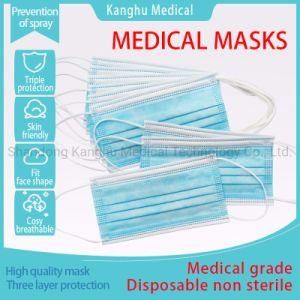 Disposable Medical Mask/Technical Standard: En14683-2019/Filtration Rate 95%/Three Layers/Face Shield