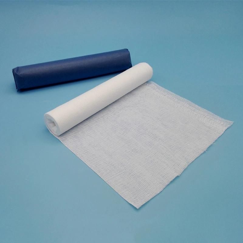 100% Cotton Disposable Surgical Materials Gauze Roll for Surgical Dressing