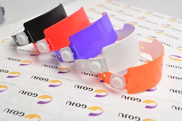 Vinyl Material Disposable Custom Event Vinyl ID Wristband