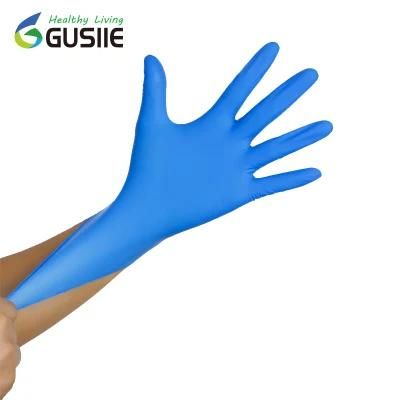 Cheap Price 100PCS Box Safety Medical Examination Black Nitrile Gloves