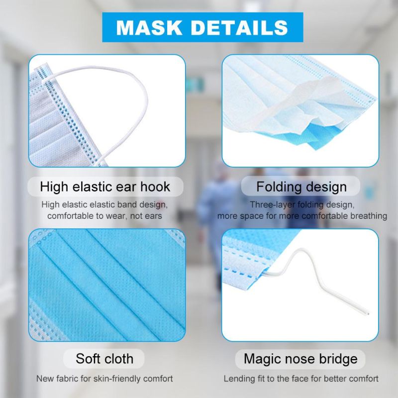 Ce 3ply Medical Surgical Disposable Face Mask