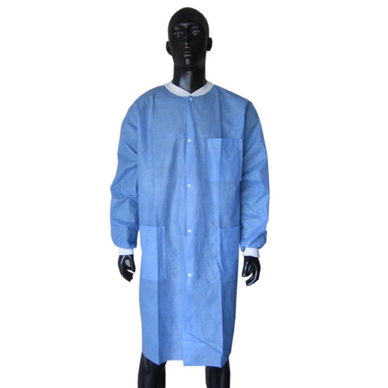 Nonwoven Coat for Doctor Long Sleeve Lab Coats Wholesale