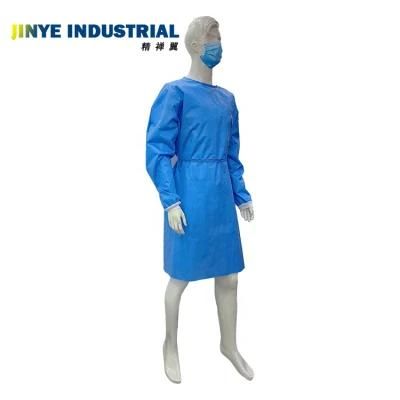 Disposable Isolation Gown Patient Gown Antistatic SMS Nonwoven Waterproof Long Sleeve Surgeon Gown Surgical Gown for Hospital