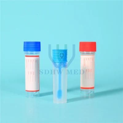 Disposable Plastic Specimen Cup Urine Collector Stool Container with Spoon 30ml